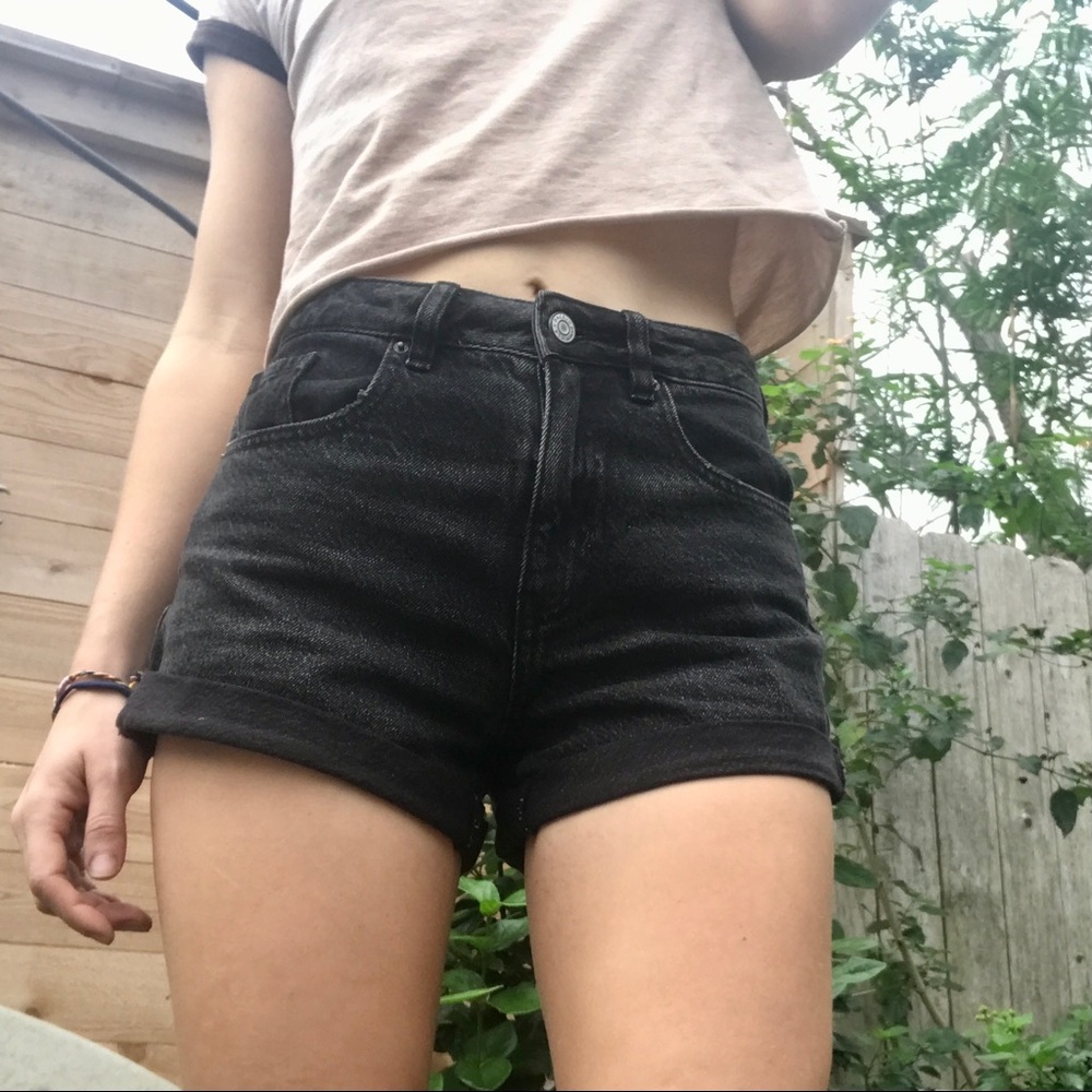 Pacsun Mom Shorts Black 24